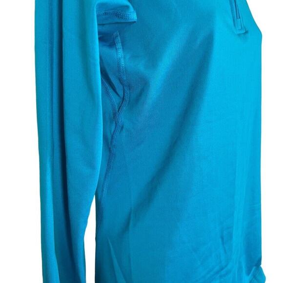 Nike Pro Combat Dri-Fit Fitted Fleece Lined 1/4 Zip Therma Shirt Top Womens M - Picture 3 of 16